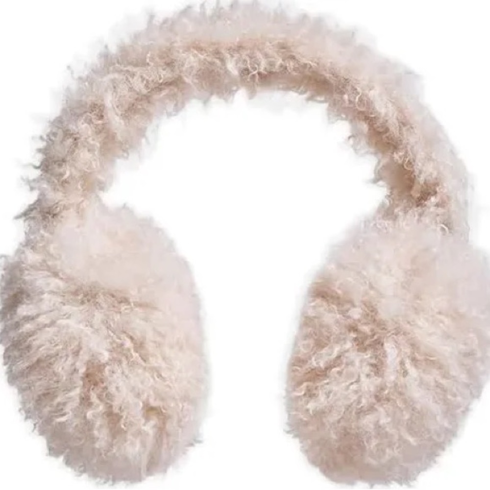 Moncler Cream Fuzzy Hairband - Picture 2 of 9